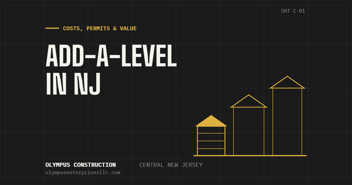 Add-a-Level in New Jersey: Costs, Permits, and Is It Worth It vs. Moving? — Olympus Construction, Central New Jersey
