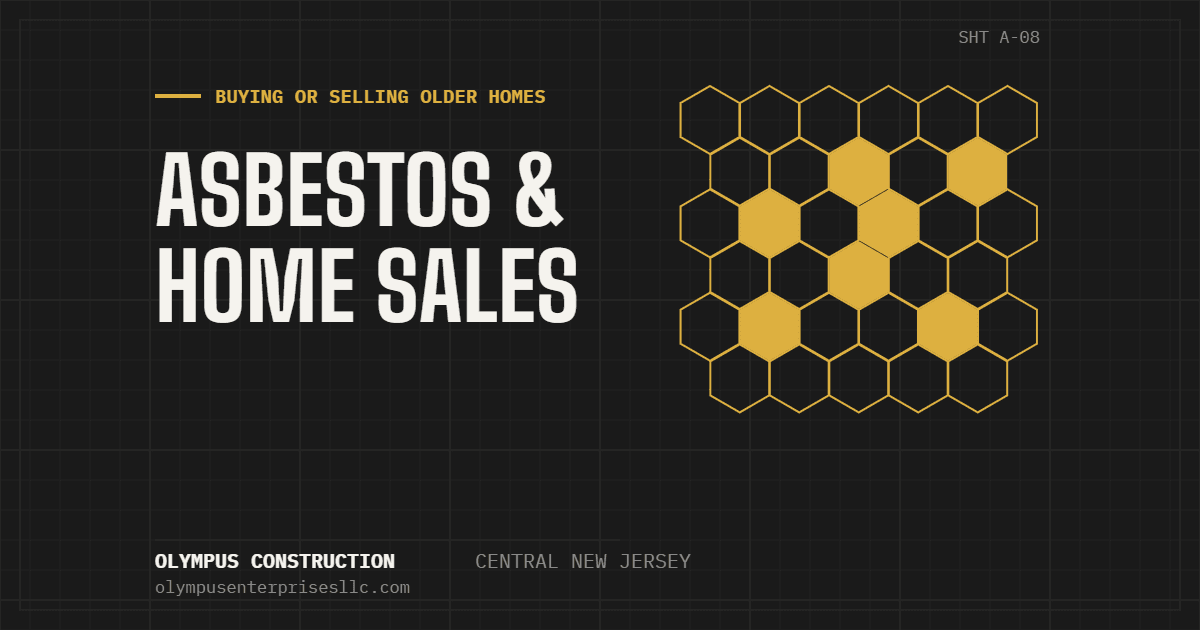 Buying or Selling an Older NJ Home? What Asbestos Inspections Mean for Your Sale — Olympus Construction, Central New Jersey