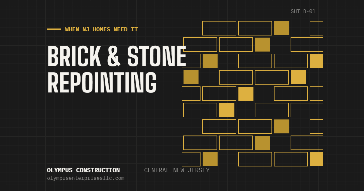 Brick & Stone Repointing: When NJ Homes Need It and What It Costs — Olympus Construction, Central New Jersey