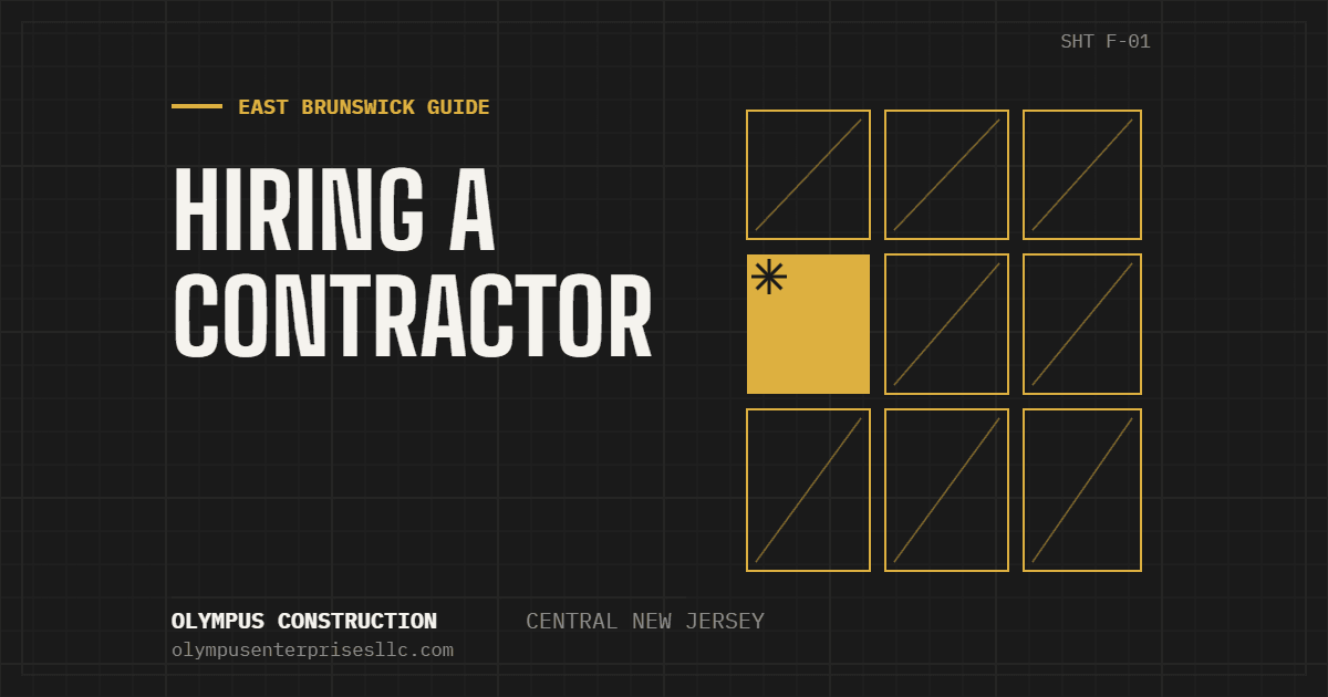 The East Brunswick & New Brunswick Homeowner's Guide to Hiring a Contractor — Olympus Construction, Central New Jersey